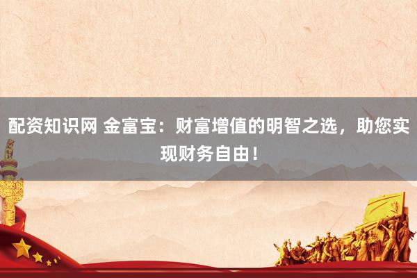 配资知识网 金富宝：财富增值的明智之选，助您实现财务自由！
