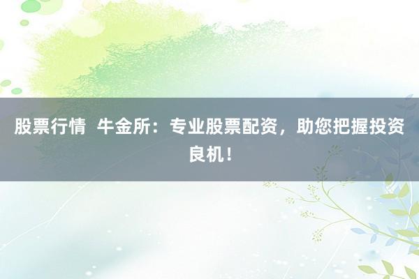 股票行情  牛金所：专业股票配资，助您把握投资良机！