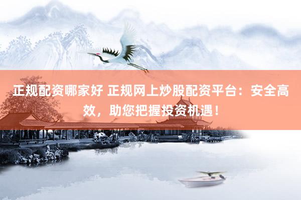 正规配资哪家好 正规网上炒股配资平台：安全高效，助您把握投资机遇！