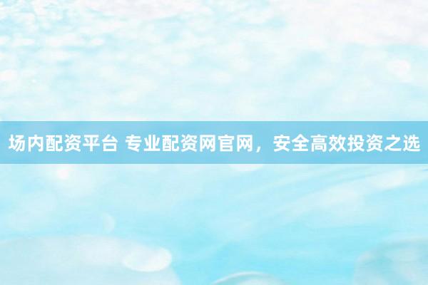 场内配资平台 专业配资网官网，安全高效投资之选