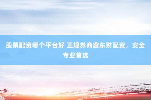 股票配资哪个平台好 正规券商鑫东财配资，安全专业首选